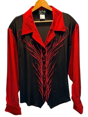Rare Vintage Bob Mackie Western Flame Wearable Art 3XL